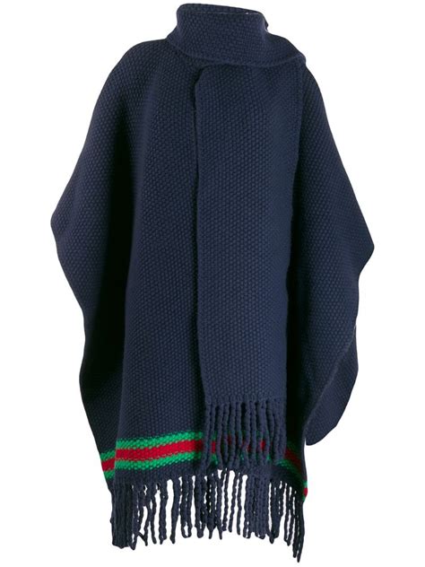 gucci poncho ebay|gucci stripe poncho.